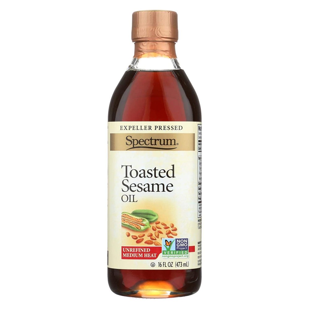 Spectrum Naturals Toasted Unrefined Sesame Oil (12x16 Oz)