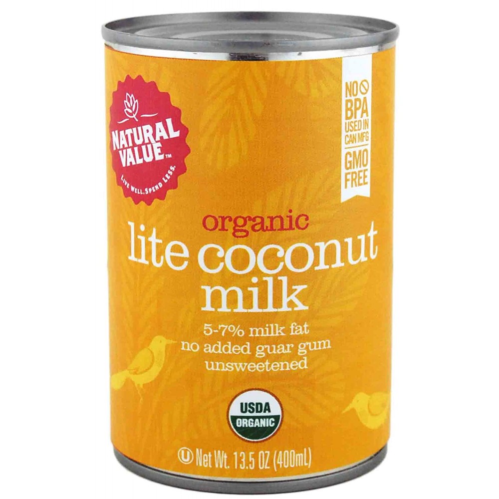 Natural Value Organic Coconut Milk Lite (12x13.5Oz)