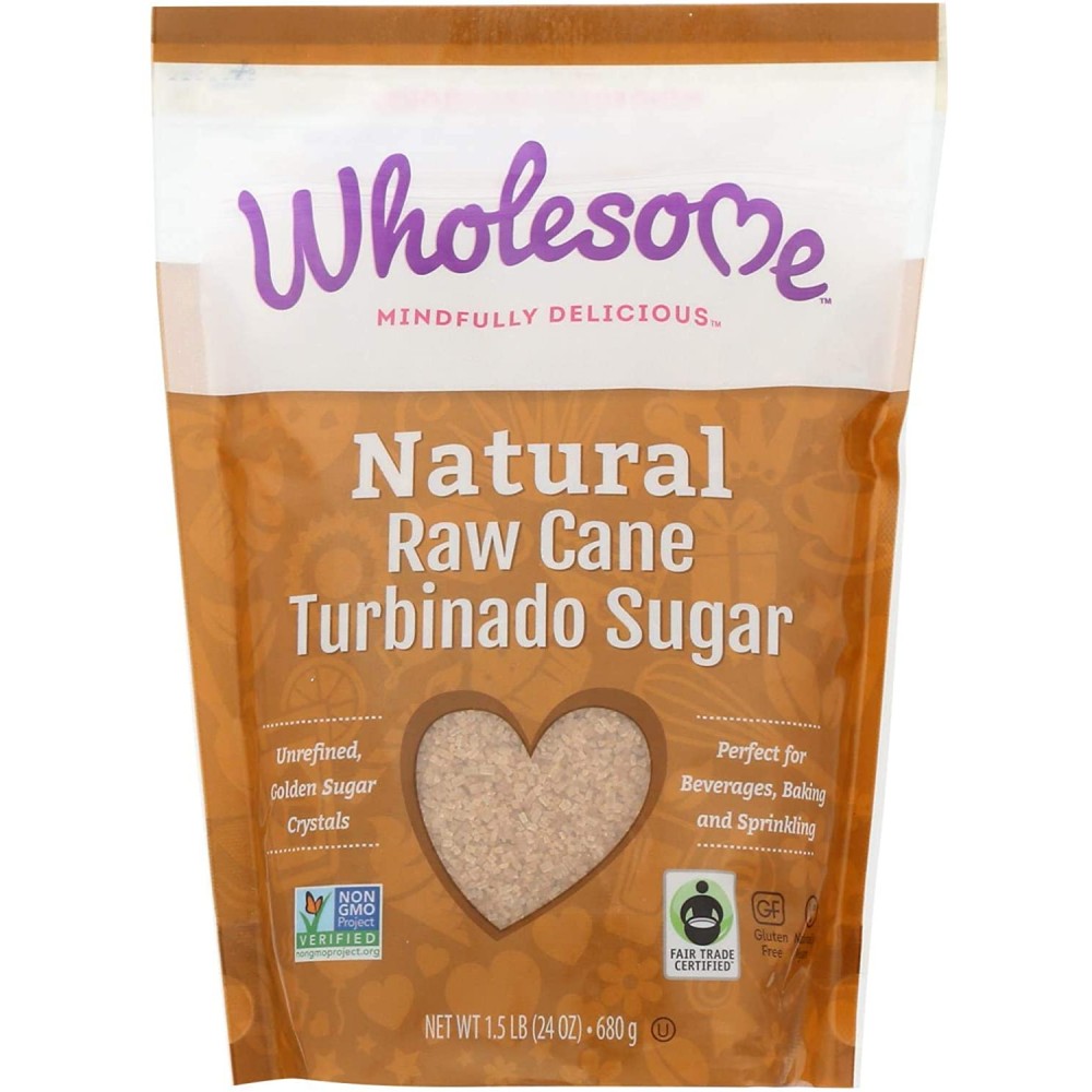 Wholesome Sweeteners Turbinado Raw Sugar (12x1.5 LB)