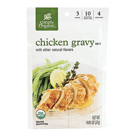 Simply Organic Roasted Chicken Gravy, Seasoning Mix (12x0.85Oz)