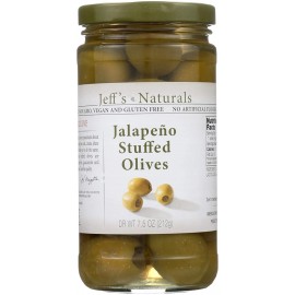 Jeff's Naturals Jalapeno Stfd Olives (6x7.5OZ )