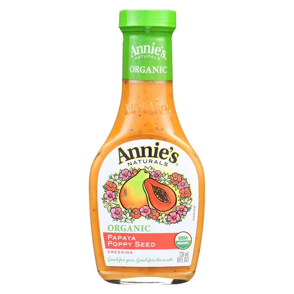 Annie's Naturals Papaya Poppy Dressing (6x8 Oz)