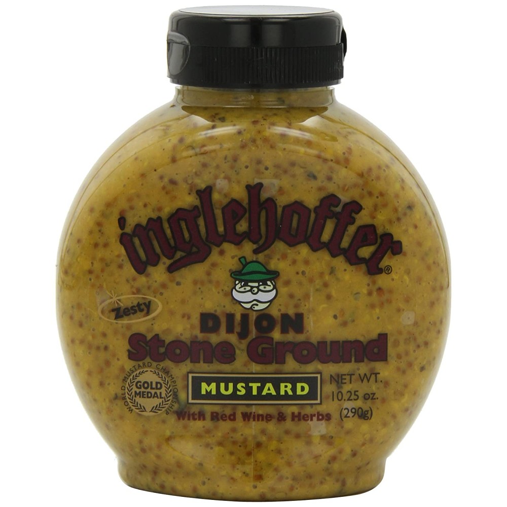 Inglehoffer Dijon Stone Ground Mustard With Red Wine & Herb (6x10.25Oz)