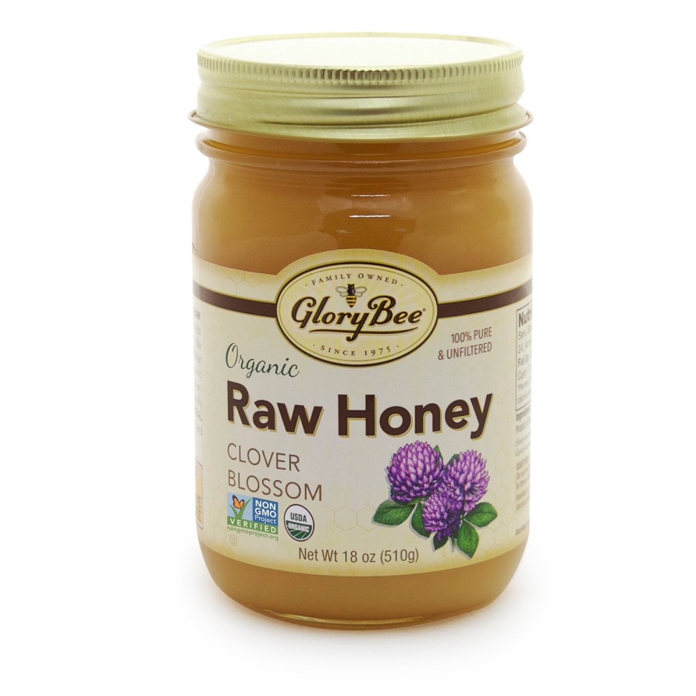 Glorybee Raw Clover Honey (6x18Oz)