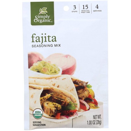 Simply Organic Fajita Seasoning (12x1OZ )