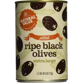 Natural Value Extra Lg Black Olives (24x6OZ )