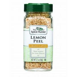 Spice Hunter Lemon Peel, Granulated (6x2.1Oz)