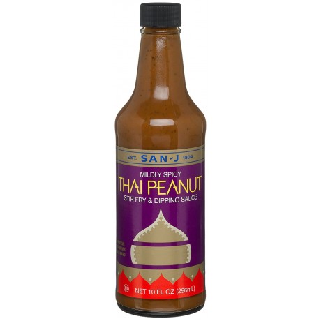 San-J Thai Peanut Cooking Sauce (6x10 Oz)