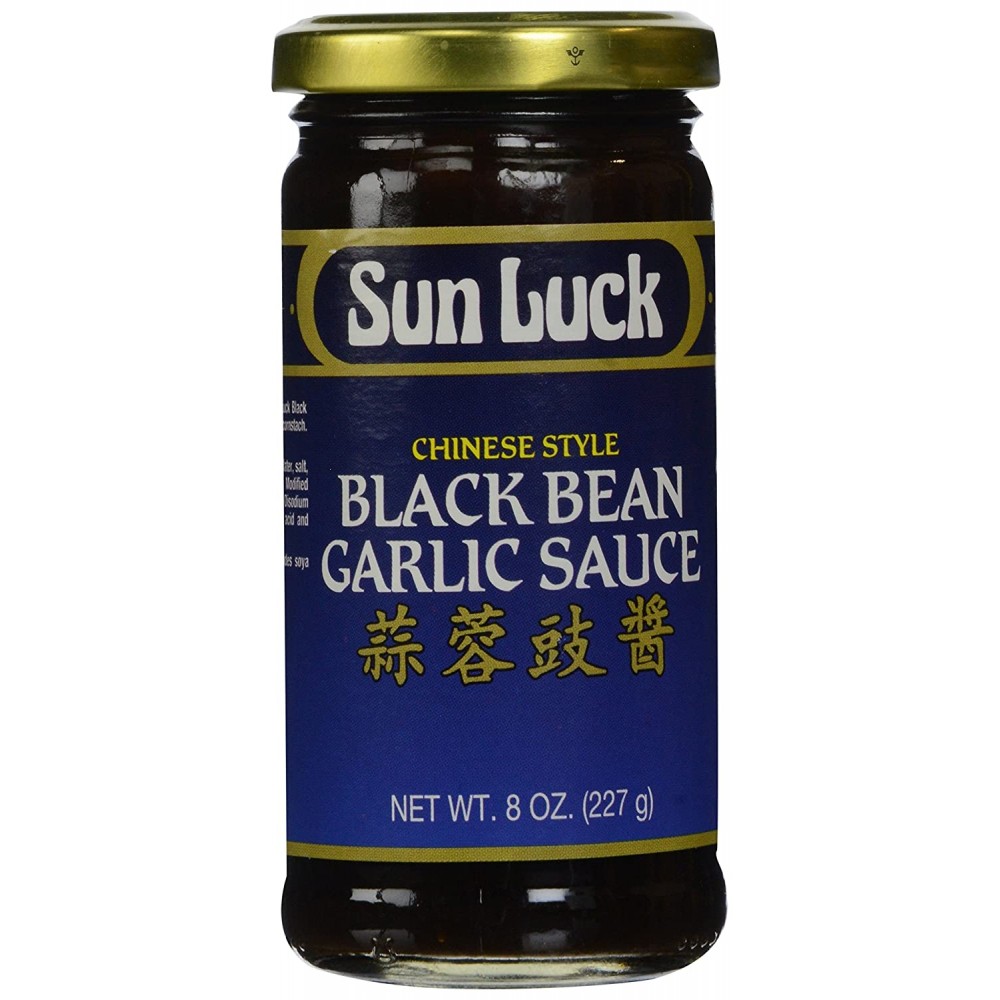 Sun Luck Blck Bn Garlic Sauce (1x8OZ )