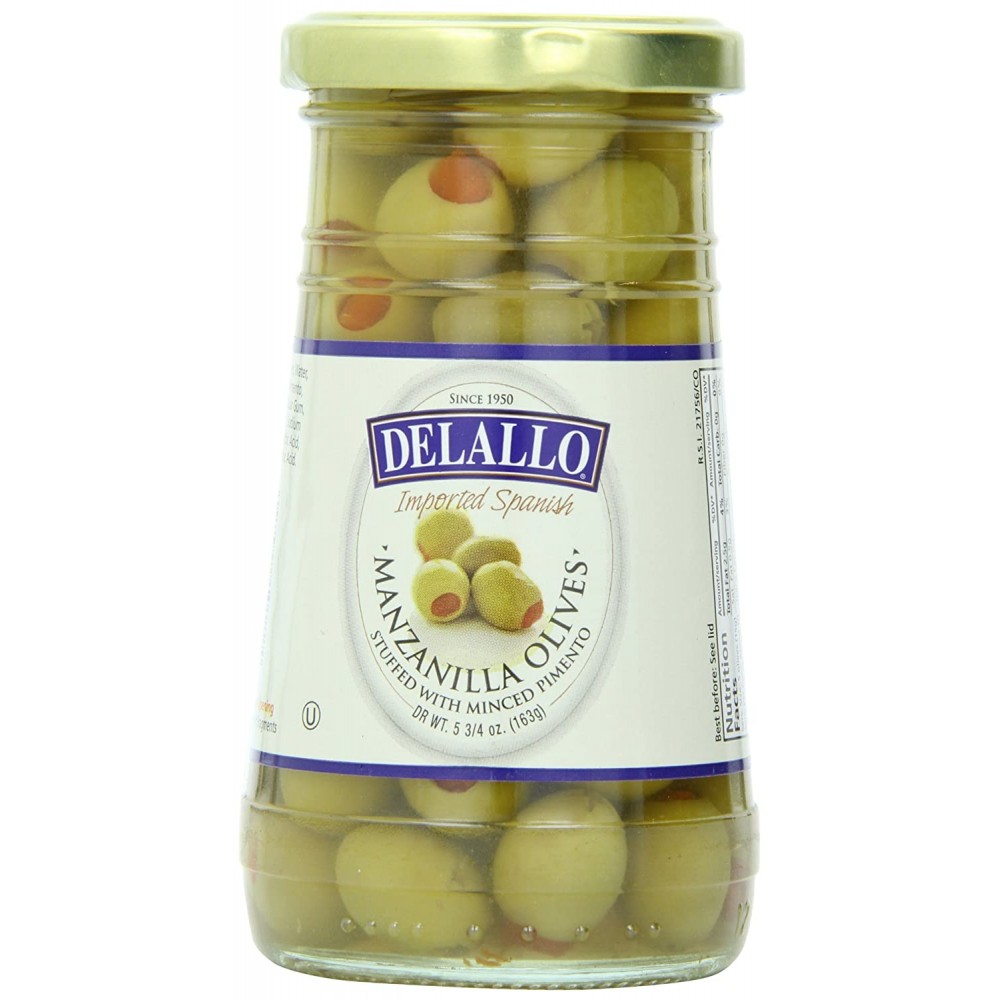 De Lallo Stuffed Manzanilla Olives (12x5.75 Oz)