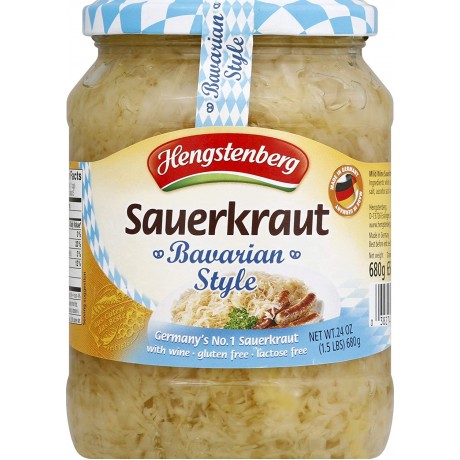 Hengstenberg Bav Sauerkraut/Wine (12x24.3OZ )