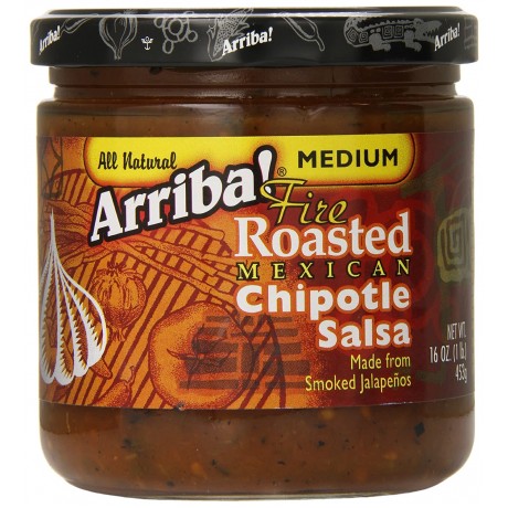 Arriba! Medium Fire Roasted Mexican Chipotle Salsa (6x16Oz)