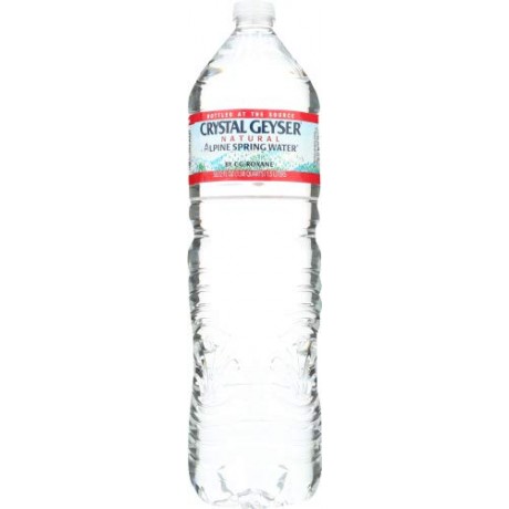 Crystal Geyser Alpine Spring Water Plastic 1.5 Liter (12x50.7 Oz)