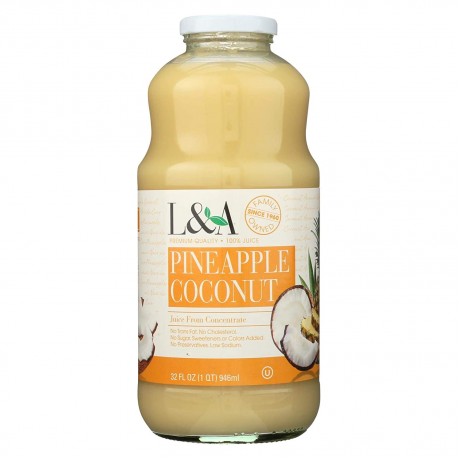 L & A Juice Pineapple/Coconut (6x32OZ )