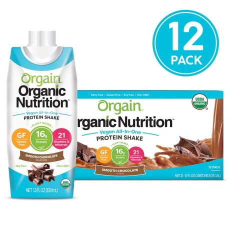 Orgain Shake, Smooth Chocolate Vegan (12X11 OZ)