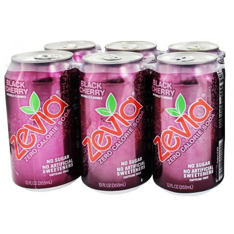 Zevia Natural Black Cherry Diet Soda (4x6x12 Oz)