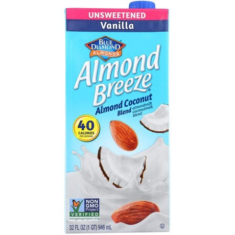 Blue Diamond Almond Coconut Unsweetened Van (12x32OZ )