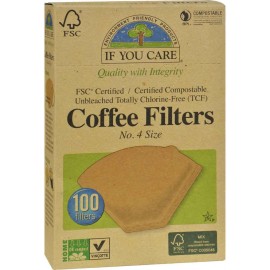 If You Care Coffee Filter #4 Cone Brown Coffee Filter (1x100 CT)