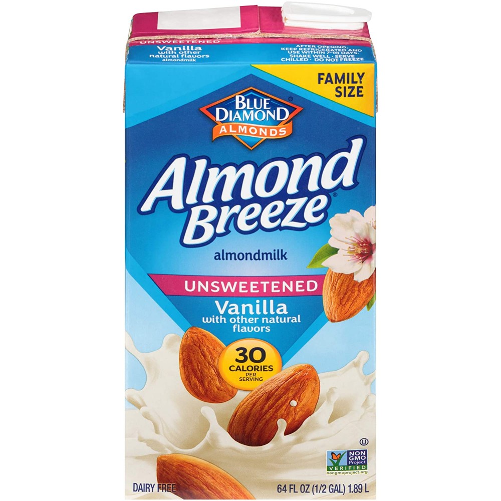 Blue Diamond Almond Breeze Unsweetened Vanilla (8x64 Oz)