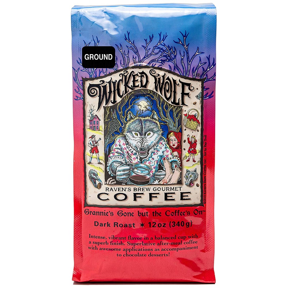 Raven's Brew Coffee Wckd WoLeaf Blend Bn (6x12OZ )