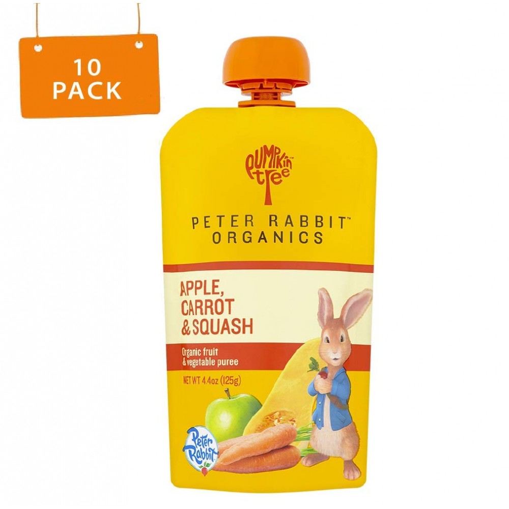 Peter Rabbit Organics Carrot, Squash & Apple Snack (10x4.4 Oz)