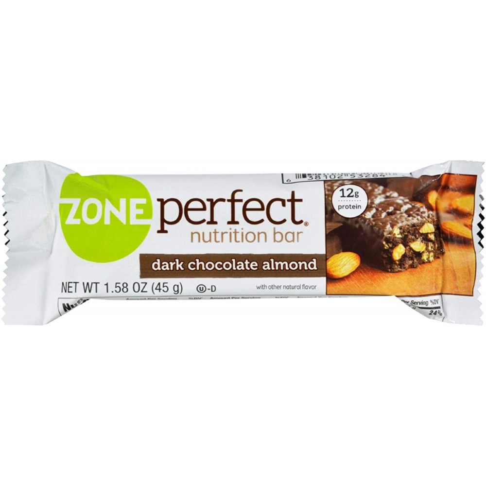 Zone Nutrition Bar Dark Chocolate Almond (12 x1.58 Oz)