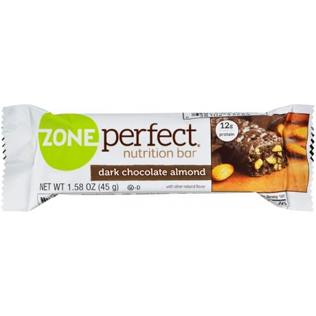 Zone Nutrition Bar Dark Chocolate Almond (12 x1.58 Oz)