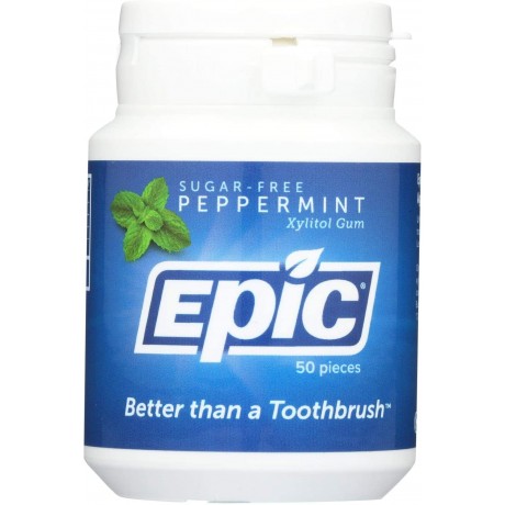 Epic Dental Xylitol Gum Peppermint (1x50 CT)