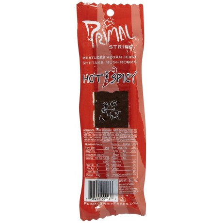 Primal Hot & Spicy Meatless Jerky (24x1 Oz)