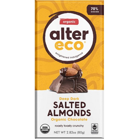 Alter Eco Dark Chocolate Almond (12x2.82OZ )