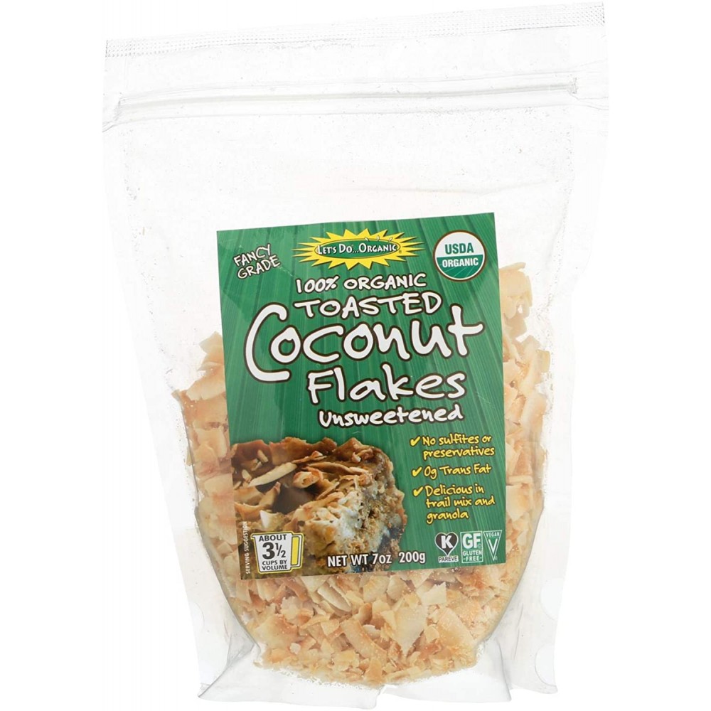 Let's Do Organics Organic Toasted Coconut Flakes (12x7 OZ)