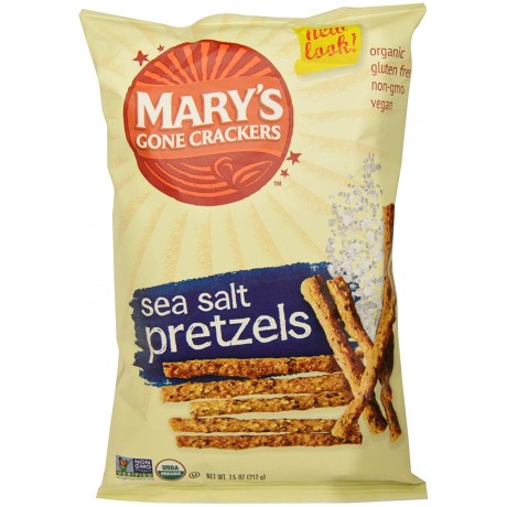 Mary's Gone Crackers Sea Salt Pretzels(12x7.5 Oz)