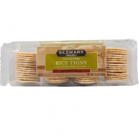 Sesmark Foods Brown Rice Rice Thins (12x3.5 Oz)