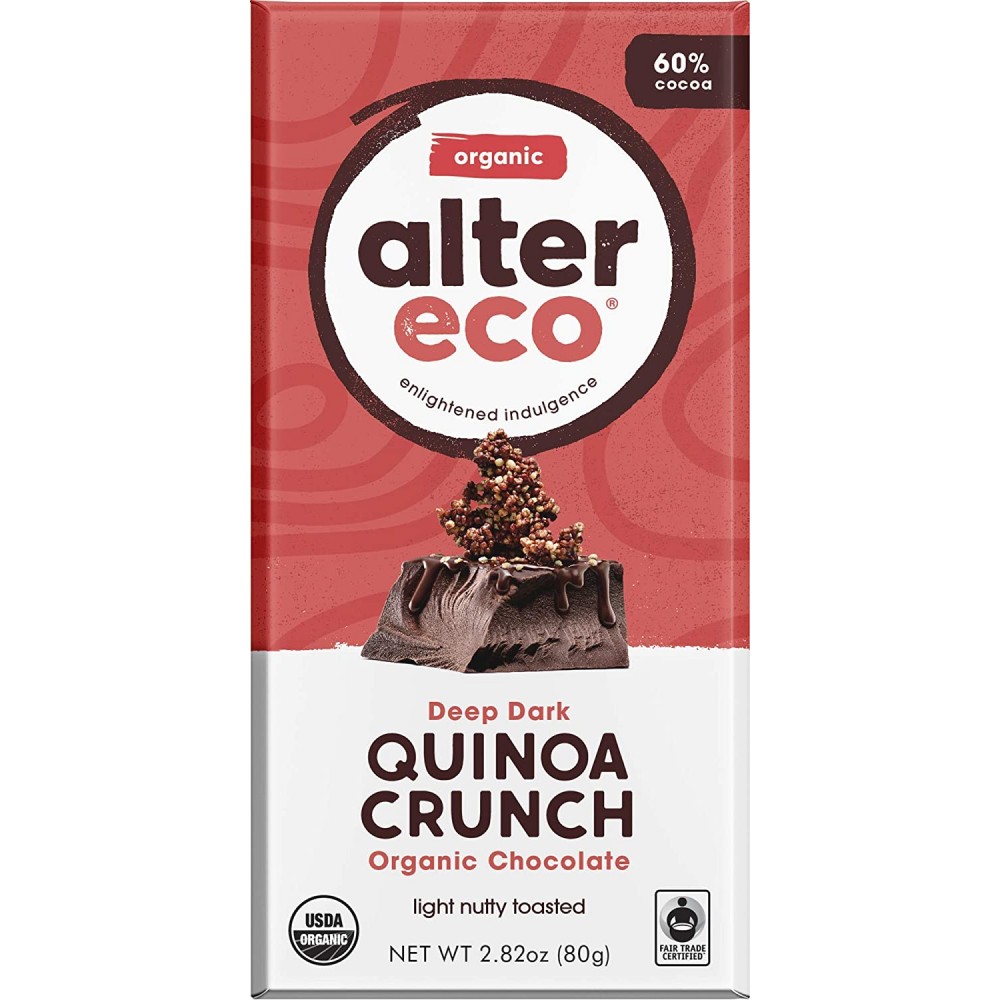 Alter Eco Chocolate Dark Quinoa (12x2.82OZ )