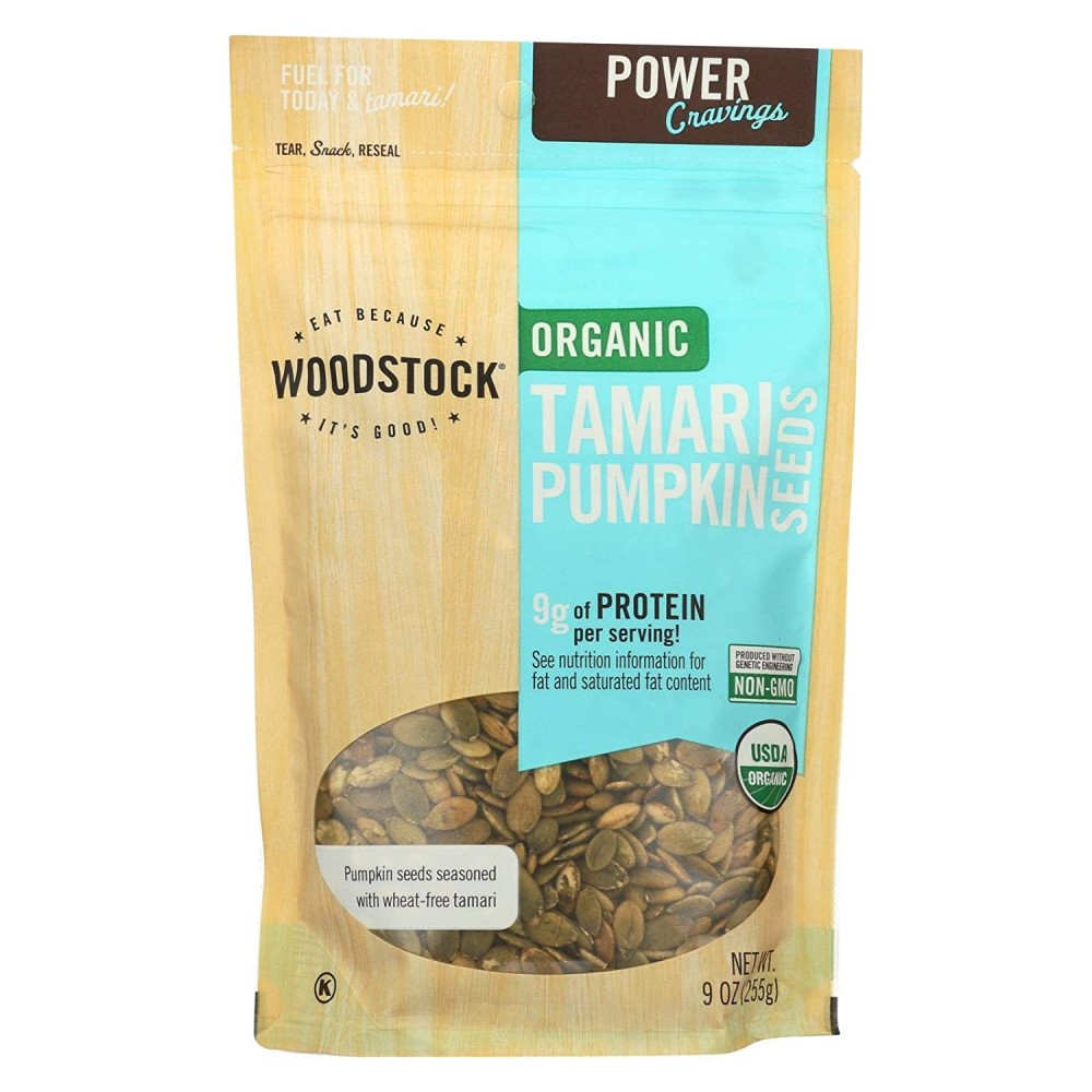 Woodstock Organic Tamari Pumpkin Seeds (8x9Oz)