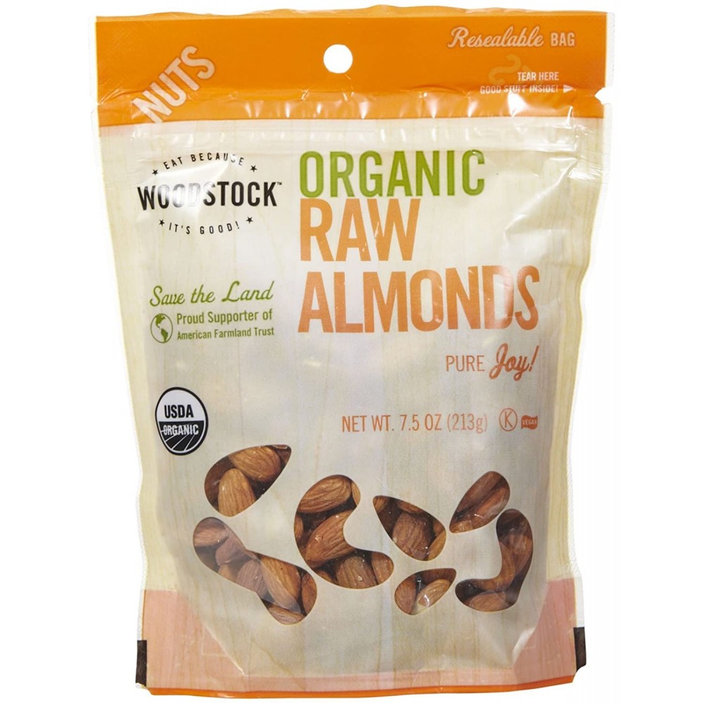 Woodstock Organic Almonds (8x7.5 Oz)