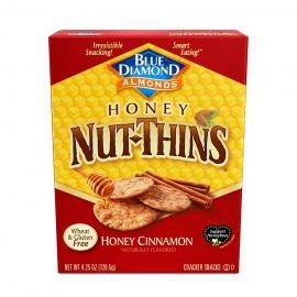 Blue Diamond Almonds Honey Nut-Thins Honey Cinnamon (12x4.25 OZ)