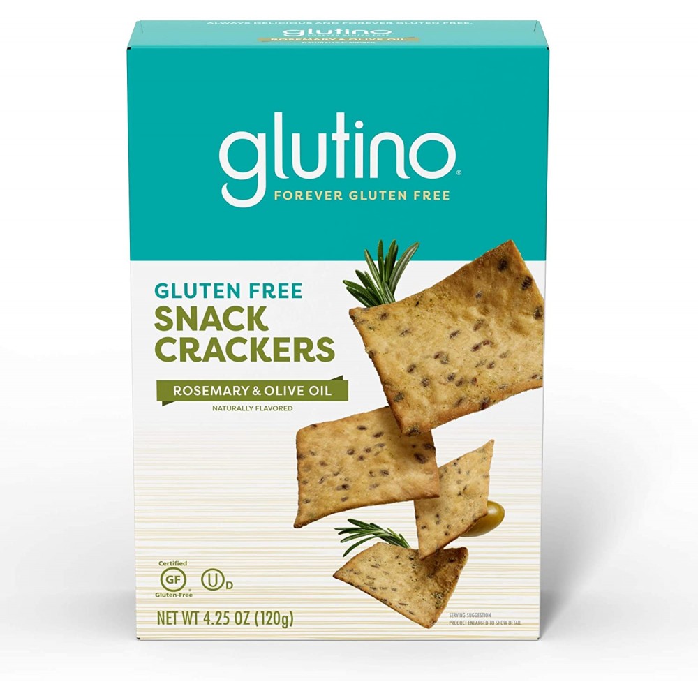 Glutino Rosemary & Olive Oil Crackers (6x4.25 Oz)