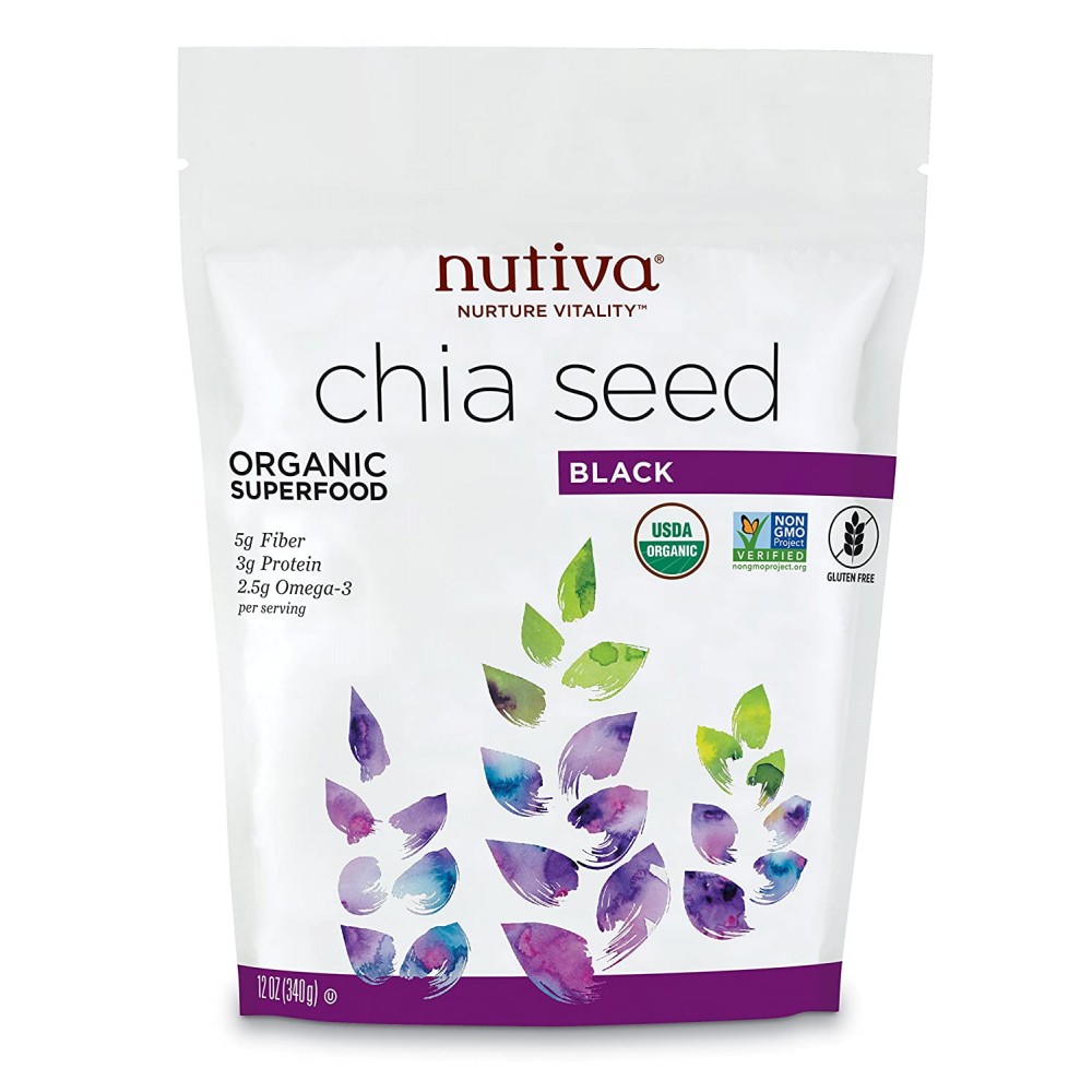 Nutiva Organic Chia Seeds (1x12 Oz)