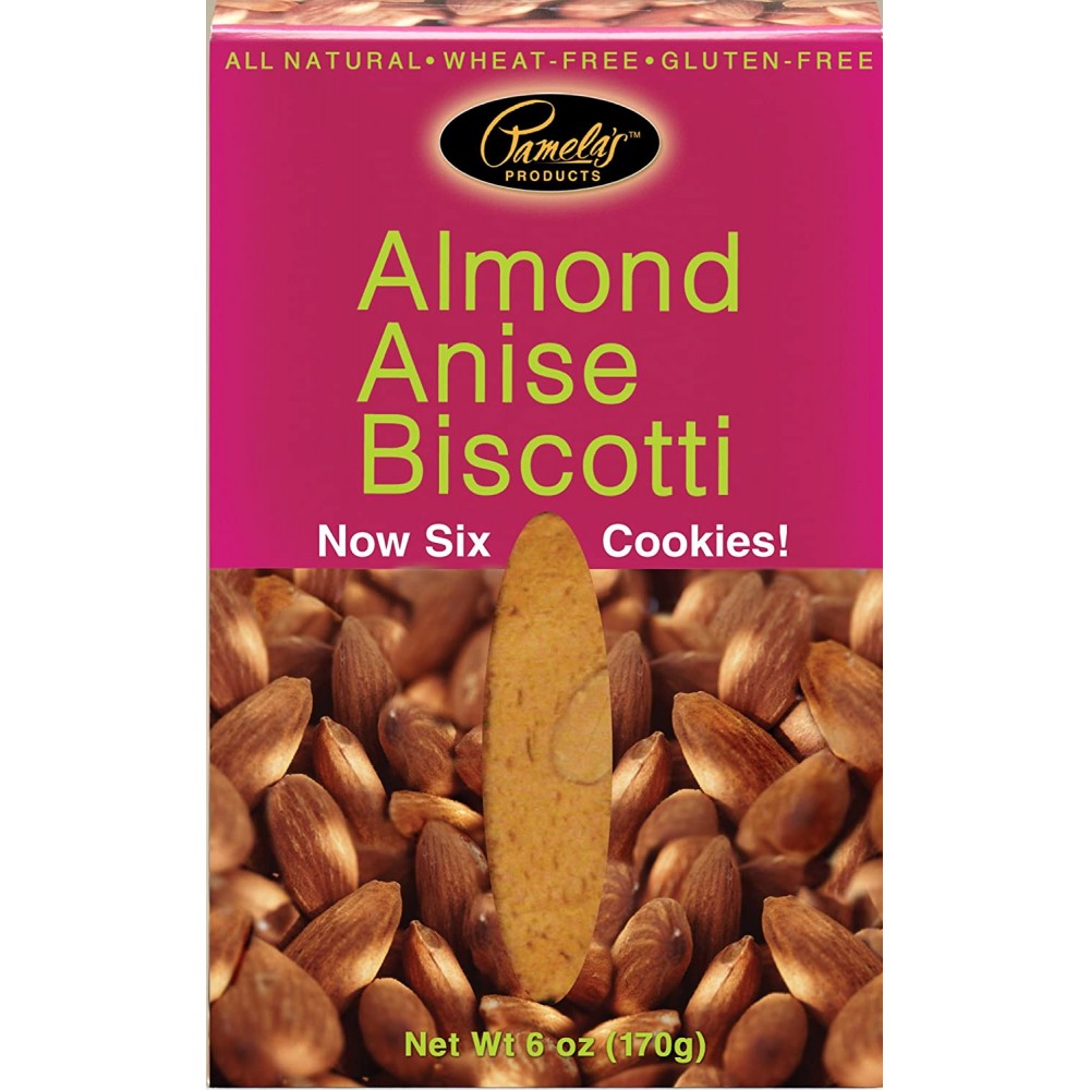 Pamela's Almond Anise Biscotti Gluten Free (8x6 Oz)