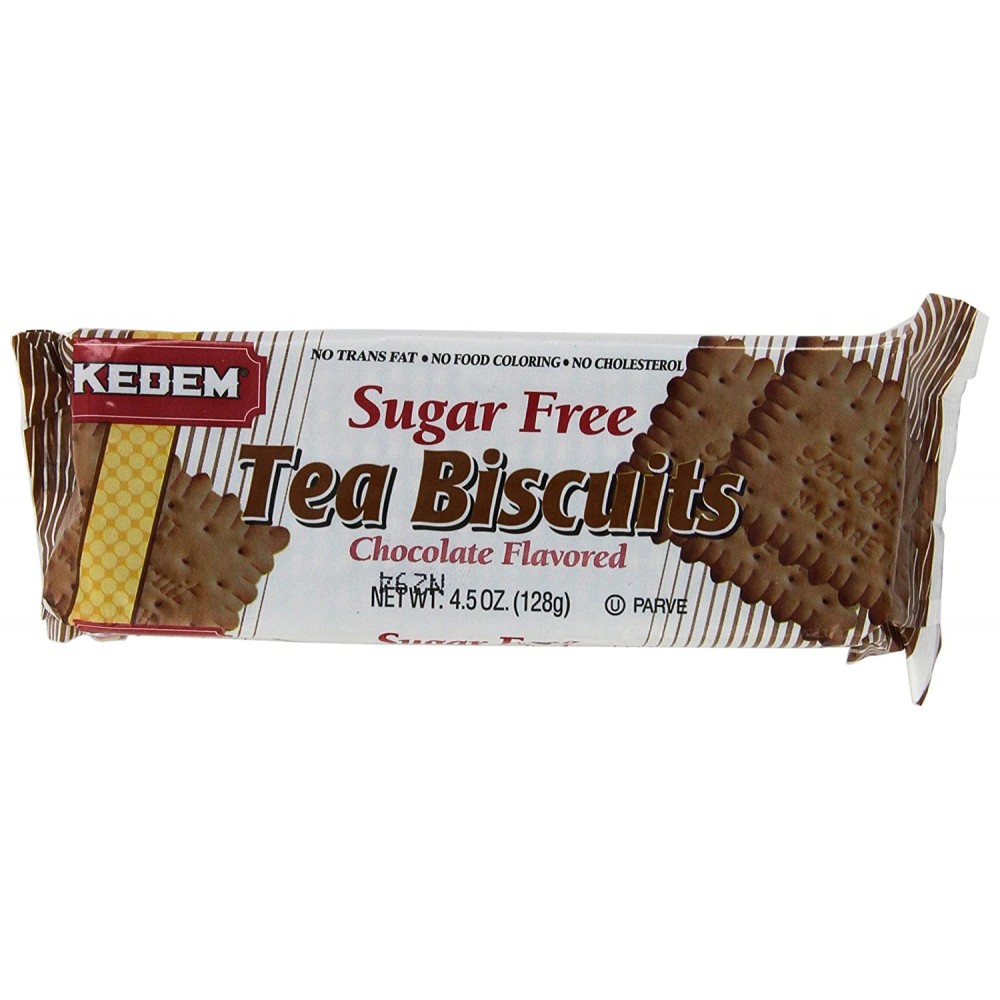 Kedem Sugar Free Tea Chocolate Biscuits (24x4.5Oz)