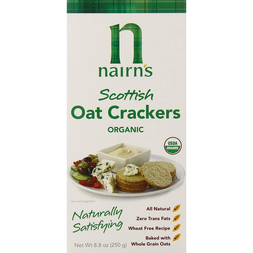 Nairn's Organic Oat Cake Crackers (12x8.8Oz)