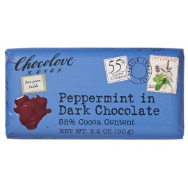 Chocolove Peppermint In Dark Chocolate (12x3.2Oz)