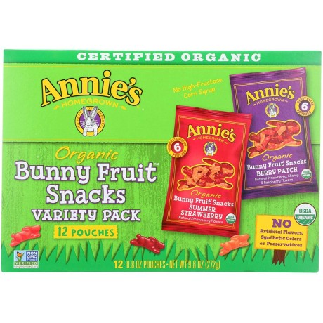 Annie's Homegrown Og2 Bunny Fruit Snacks (12x9.6Oz)