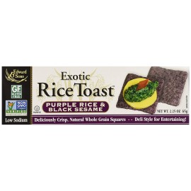 Edward & Sons Black Sesame Brown Rice Toast (12x2.25 Oz)