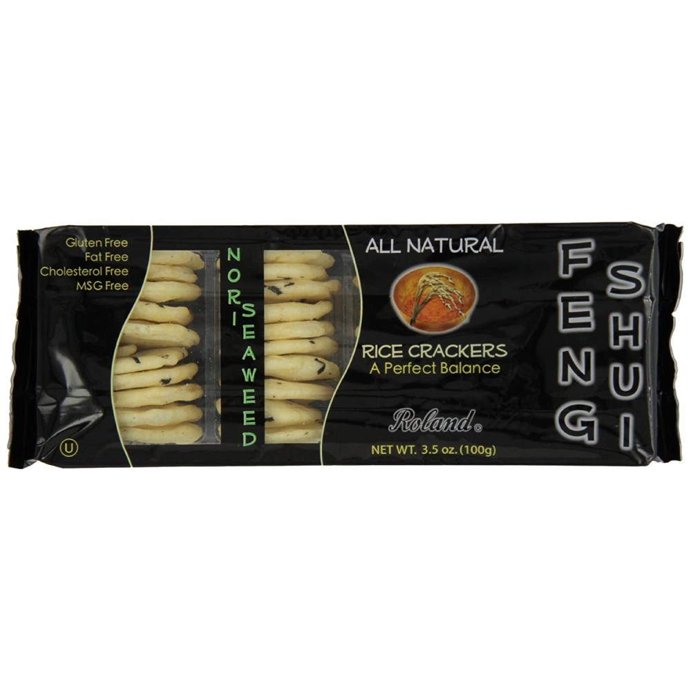 Roland Nori Seaweed Rice Crackers (12x3.5 Oz)