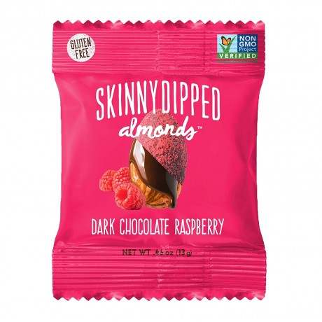 Wild Things Mini Skinny Dipped Almonds in Dark Chocolate Raspberry (48x0.46 OZ)