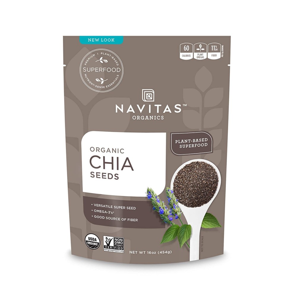 Navitas Naturals Organic Raw Chia Seeds (6x16 OZ)