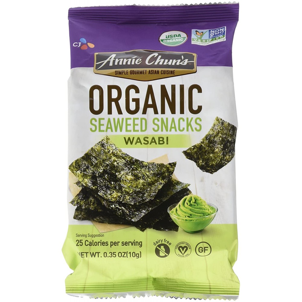 Annie Chun's Seaweed Snack Wasabi (12x0.35Oz)