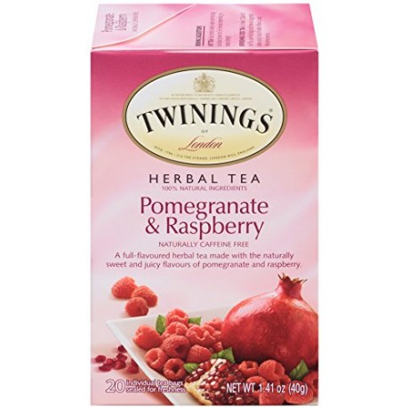 Twinings Herbal Pomegranate Raspberry Tea (6x20 Bag)